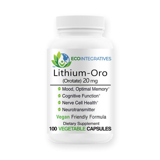 EcoIntegratives Lithium Orotate 20 mg bottle label