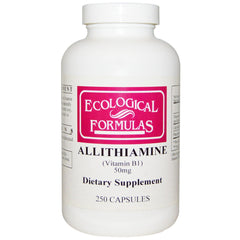 Ecological Formulas Allithiamine Vitamin B1 50 mg - 250 capsules bottle