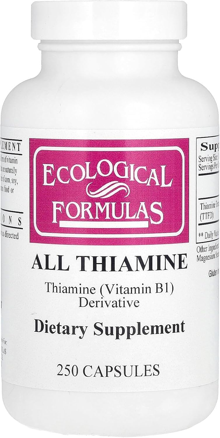Ecological Formulas Allithiamine B1 50 mg 250 capsules bottle front view