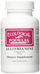 Front view of Ecological Formulas Allithiamine Vitamin B1 50 mg bottle