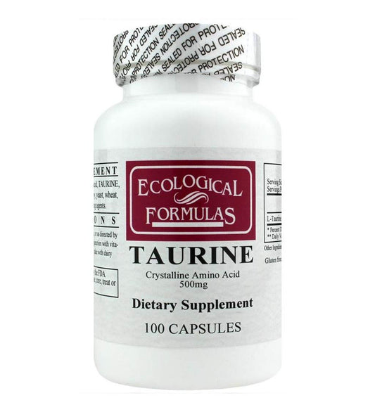 Ecological Formulas L-Taurine 500 mg 100 capsules bottle