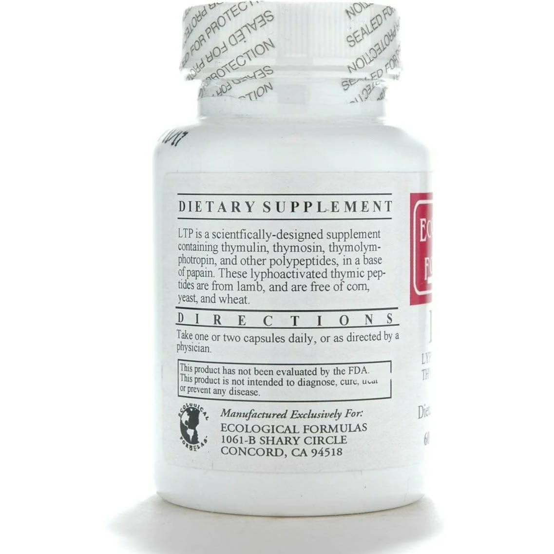 LTP 600 mg 60 capsules packaging and label