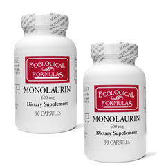 Ecological Formulas Monolaurin two-bottle pack for daily immune support.