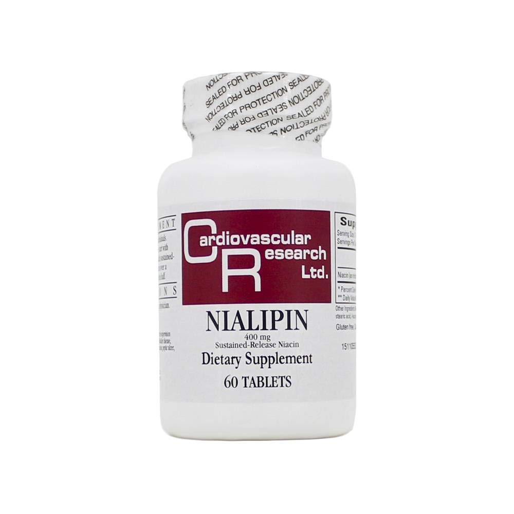 Ecological Formulas Nialipin 400mg Time-Release Niacin 60 Caps