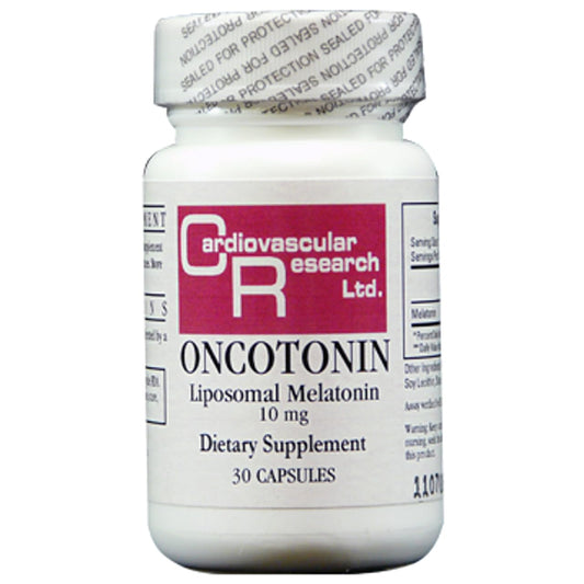 Front view of Ecological Formulas Oncotonin Melatonin 10 Mg 30 Caps bottle