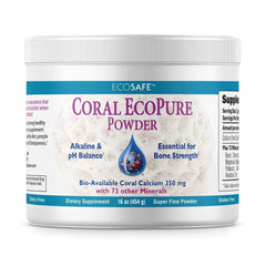 EcoPure Coral Calcium Powder 16 oz – back label