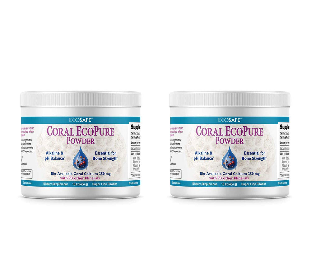 EcoPure Coral Calcium Powder 16 oz – front view