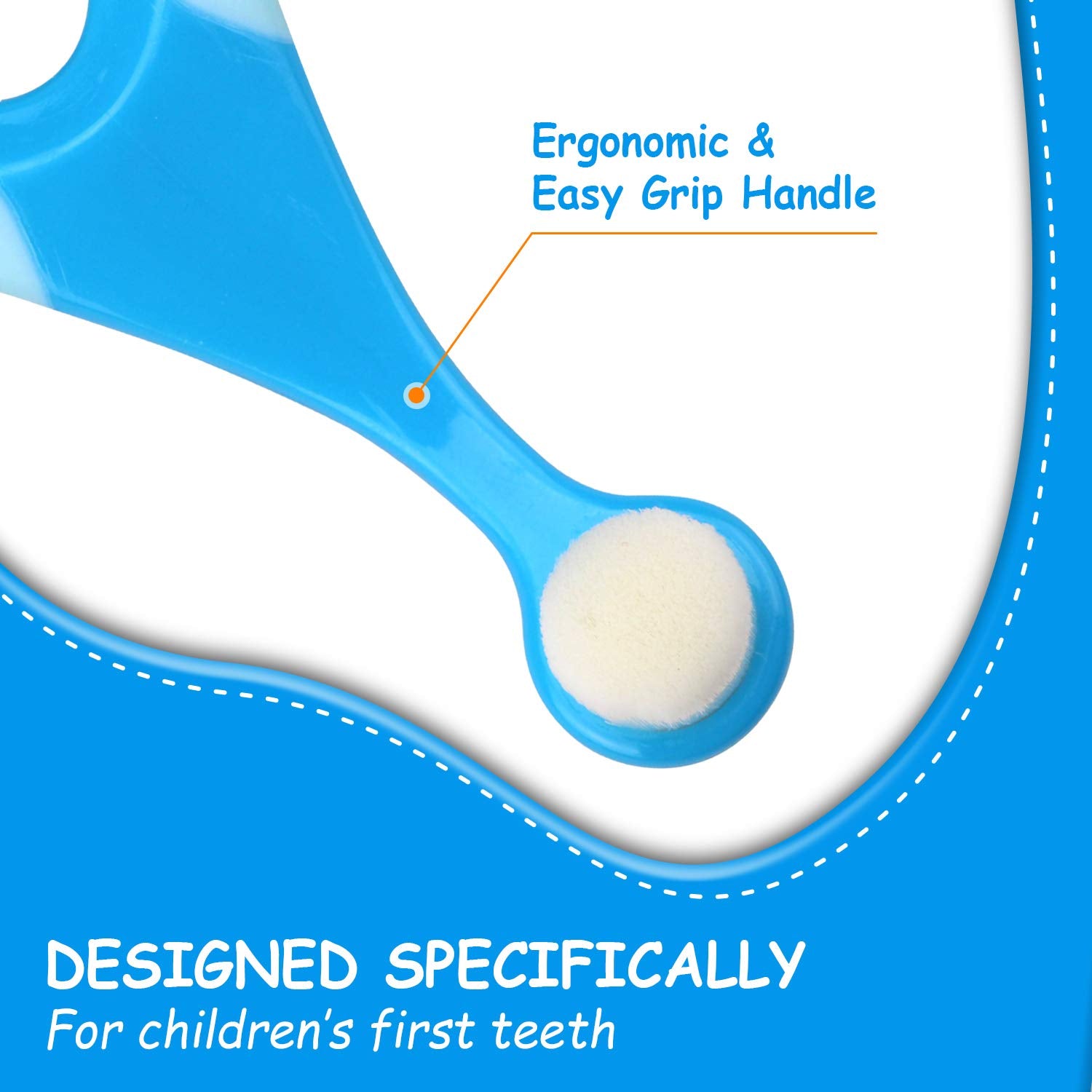 Product shot of Ecovona 4-pack toothbrushes and packaging