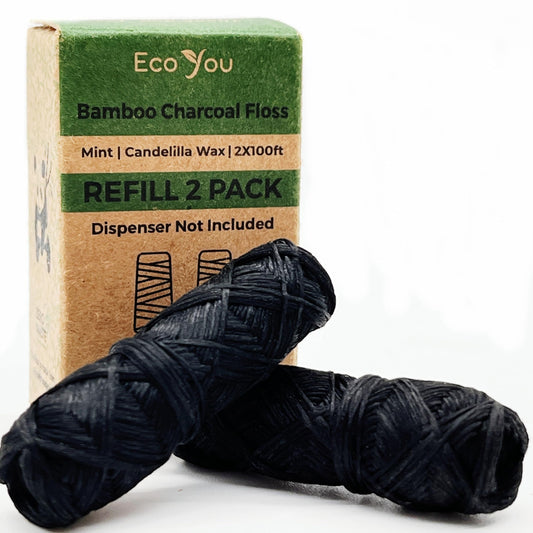 EcoYou Bamboo Charcoal Dental Floss in kraft packaging