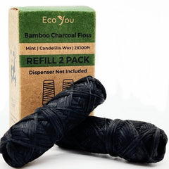 EcoYou Bamboo Charcoal Dental Floss in kraft packaging