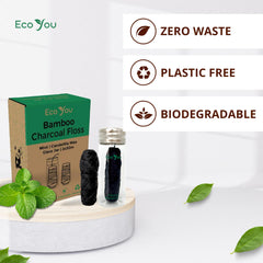 Second refill spool of EcoYou charcoal bamboo floss (30m)