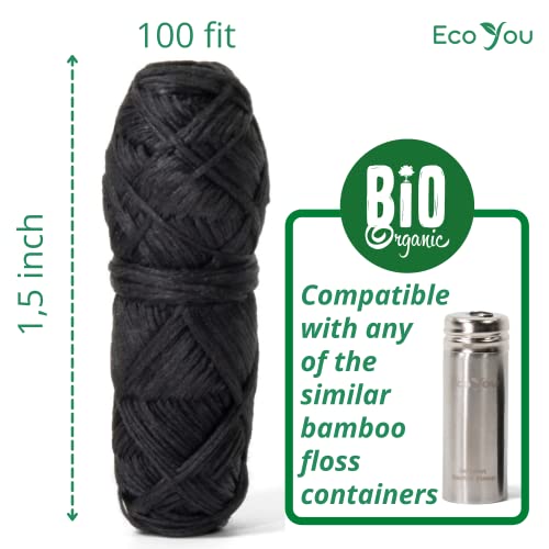 Packaging: recycled kraft box for EcoYou bamboo charcoal floss
