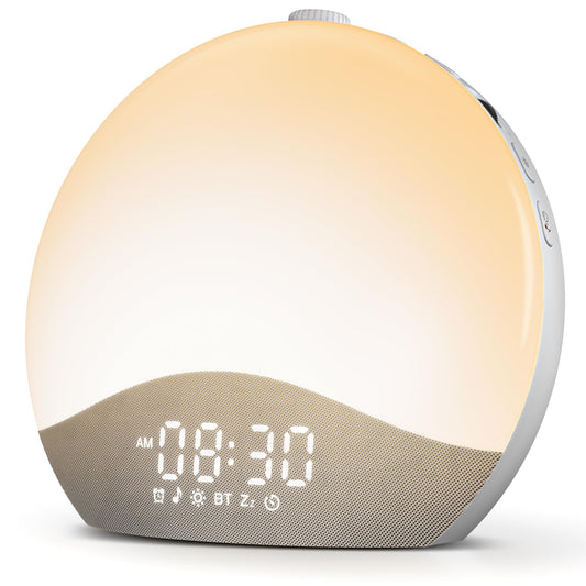 ecozy Sunrise Alarm Clock backlit buttons enable easy night adjustments for groggy mornings.