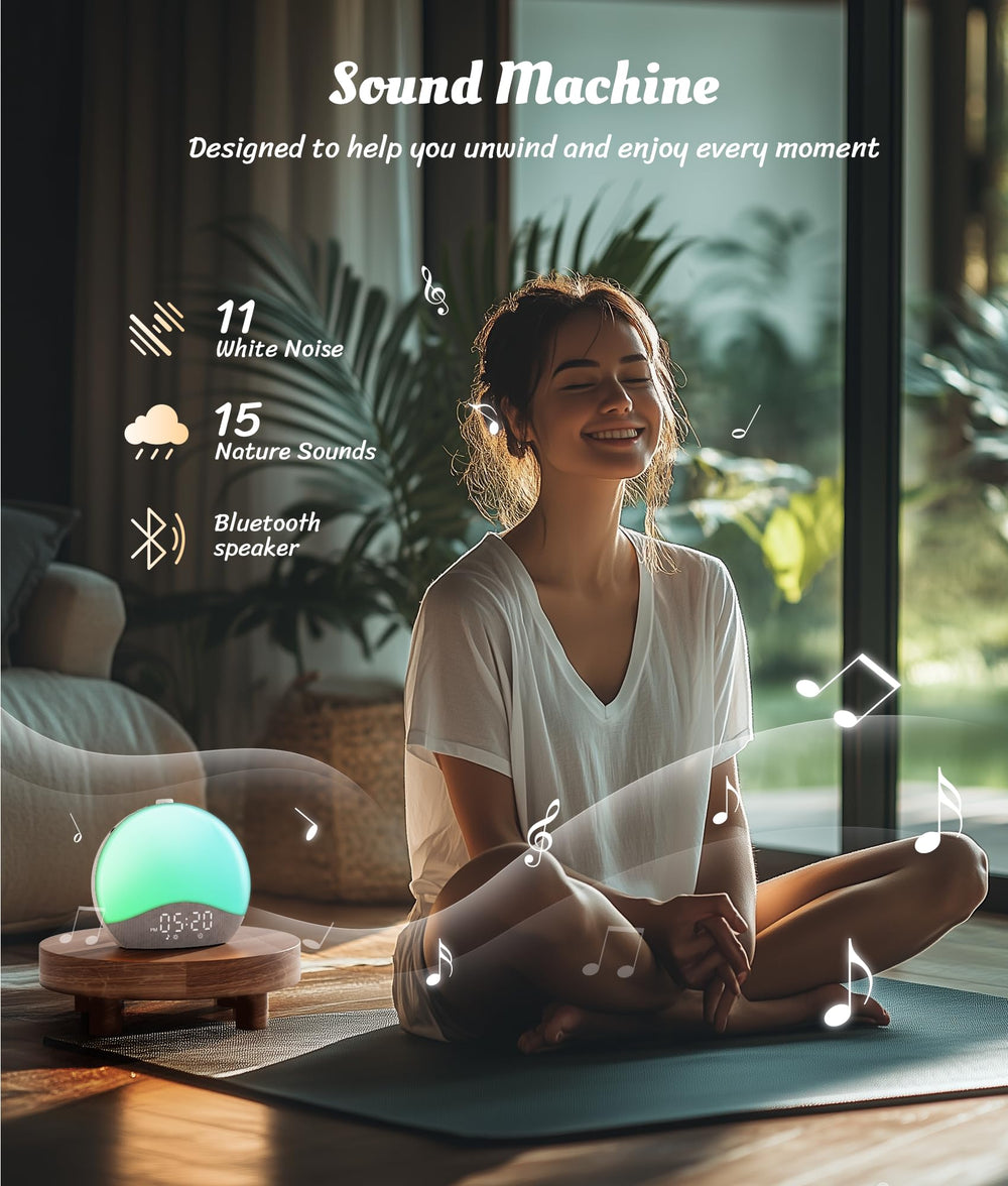 ecozy Sunrise Alarm Clock four-step setup makes setup quick and hassle-free.