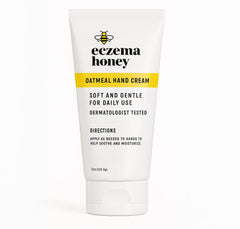 ECZEMA HONEY Oatmeal Hand Cream packaging bottle for eczema relief