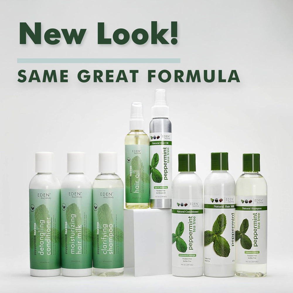 Product packaging image of EDEN BodyWorks Peppermint Tea Tree Shampoo.
