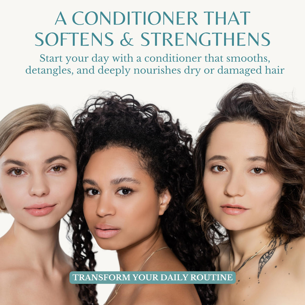 EDENIKA BOTANICALS conditioner application in the shower to detangle and smooth.