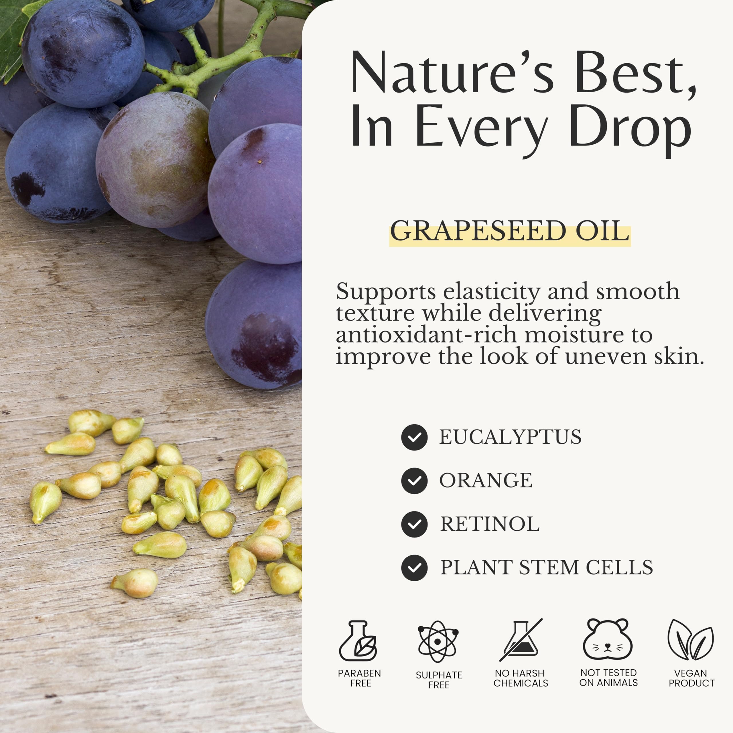 Hand applying fast-absorbing massage oil to skin.