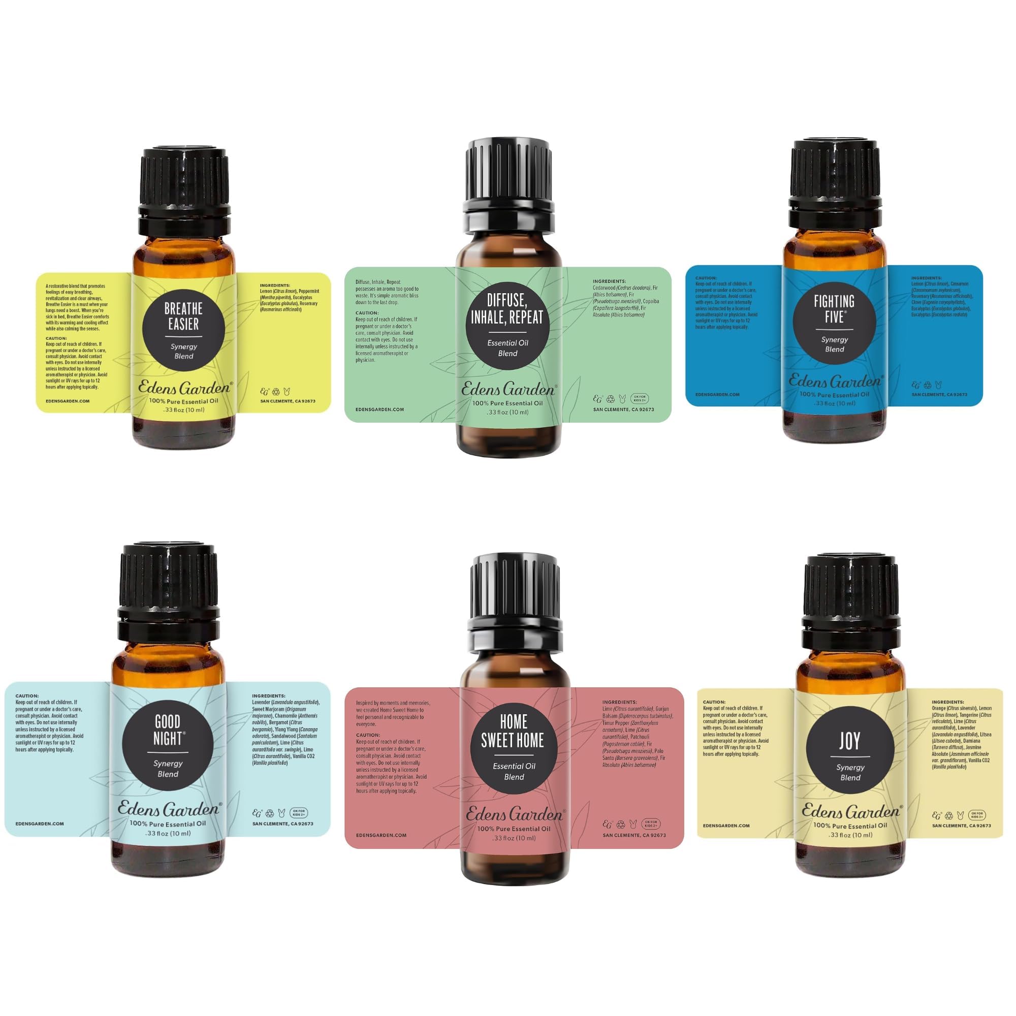 100% Pure Therapeutic Grade essential oils by Edens Garden