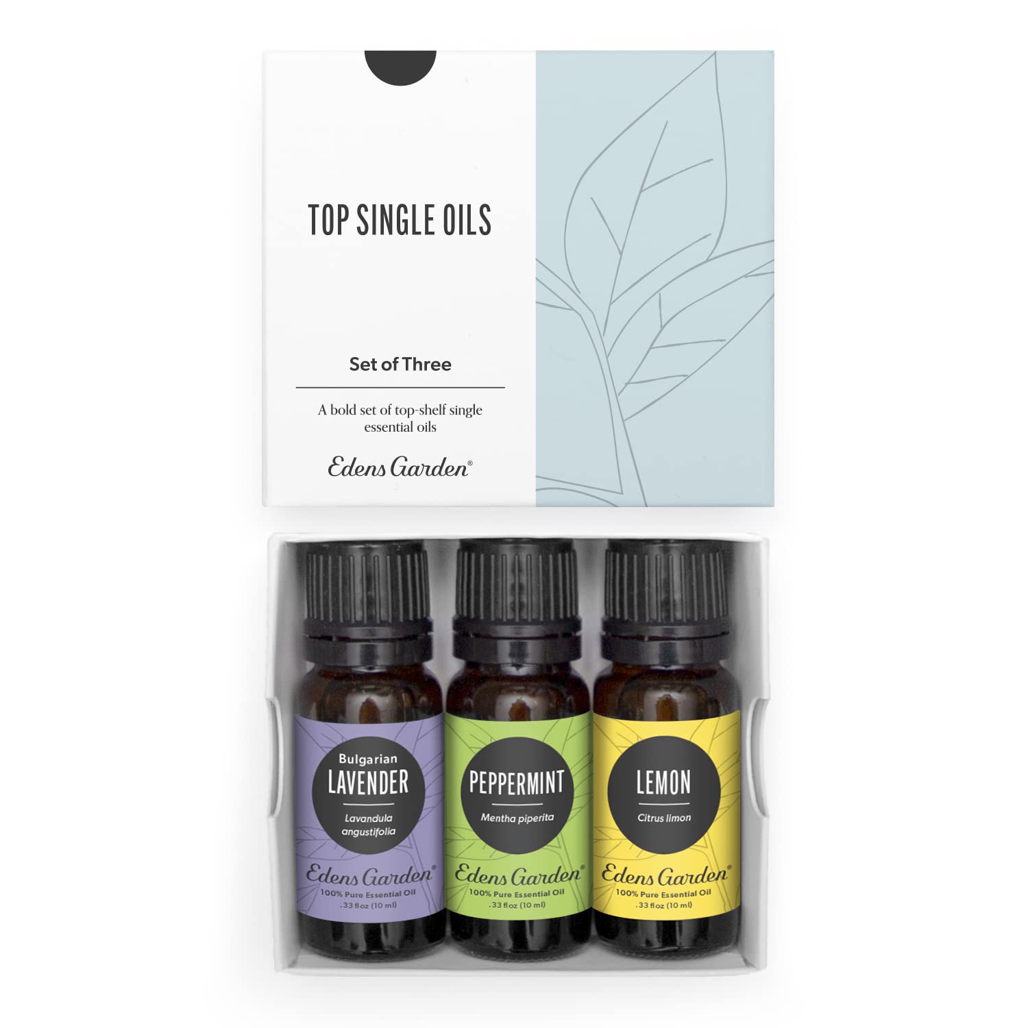 Edens Garden essential oils 3 set Lavender Peppermint Eucalyptus 10 ml bottles