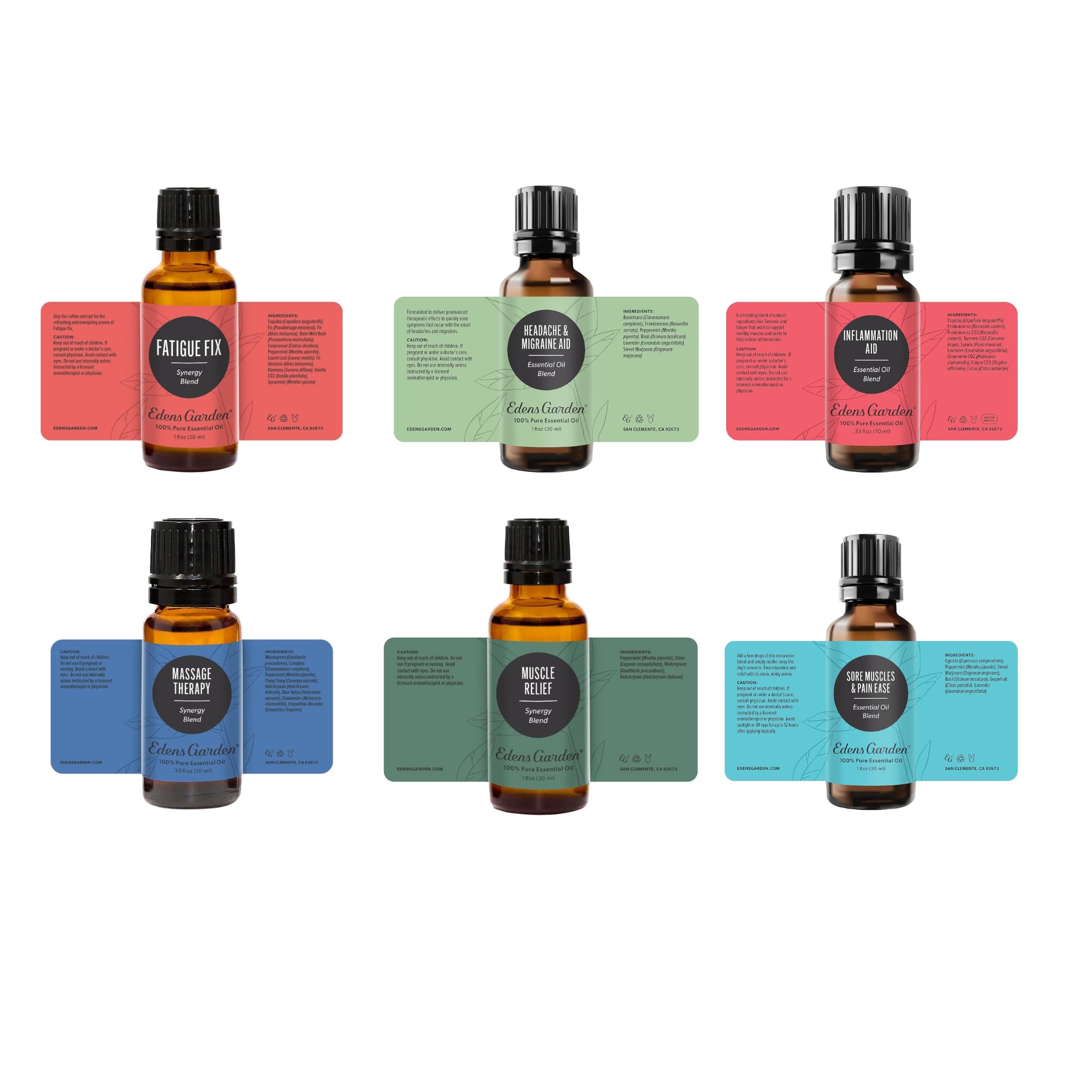 Edens Garden Aches & Pains 6 Set bottle 8 – 10 ml