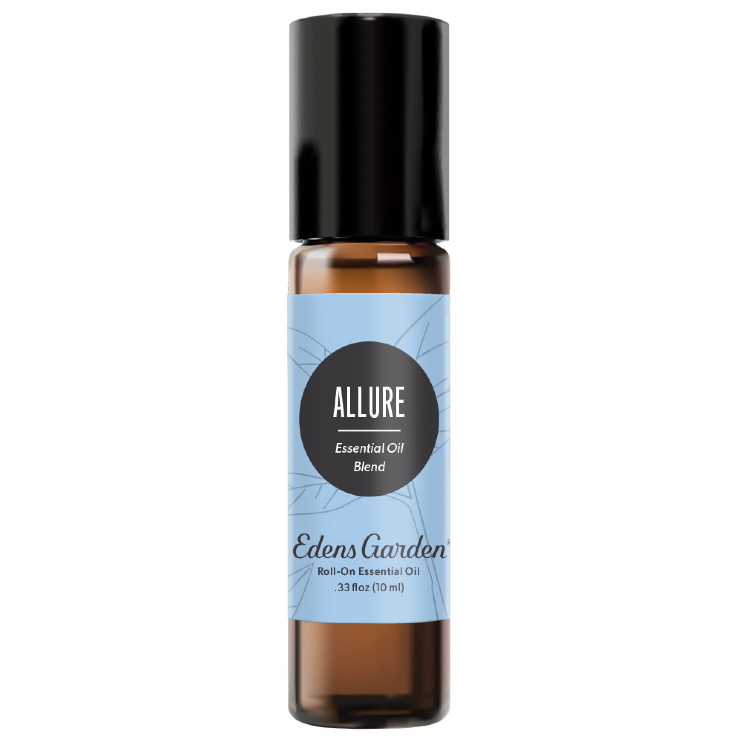 Front view of Edens Garden Allure 10ml roll-on bottle