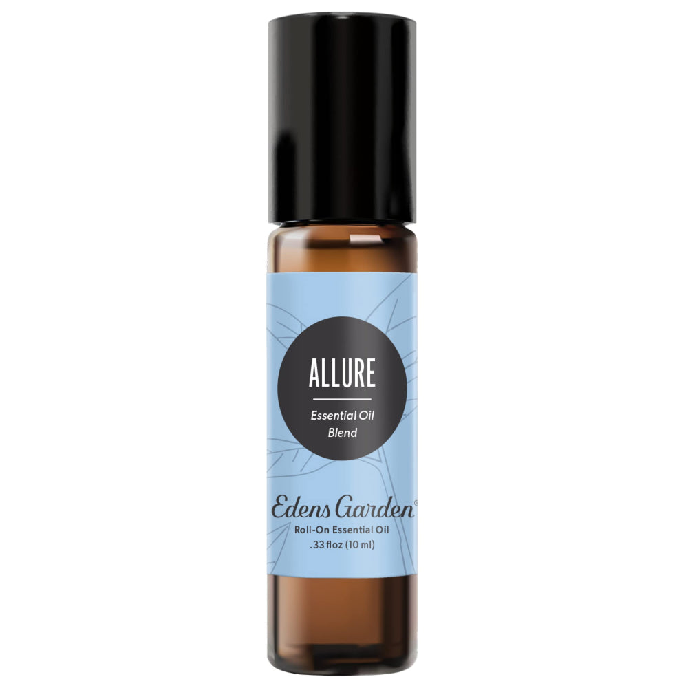 Front view of Edens Garden Allure 10ml roll-on bottle