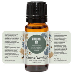 Wellness aromatherapy scene featuring Edens Garden Autumn Air
