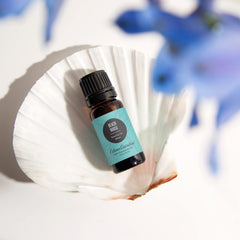 Close up of Beach House oil bottle with Coconut and Grapefruit