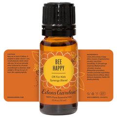 Edens Garden Bee Happy packaging and branding display