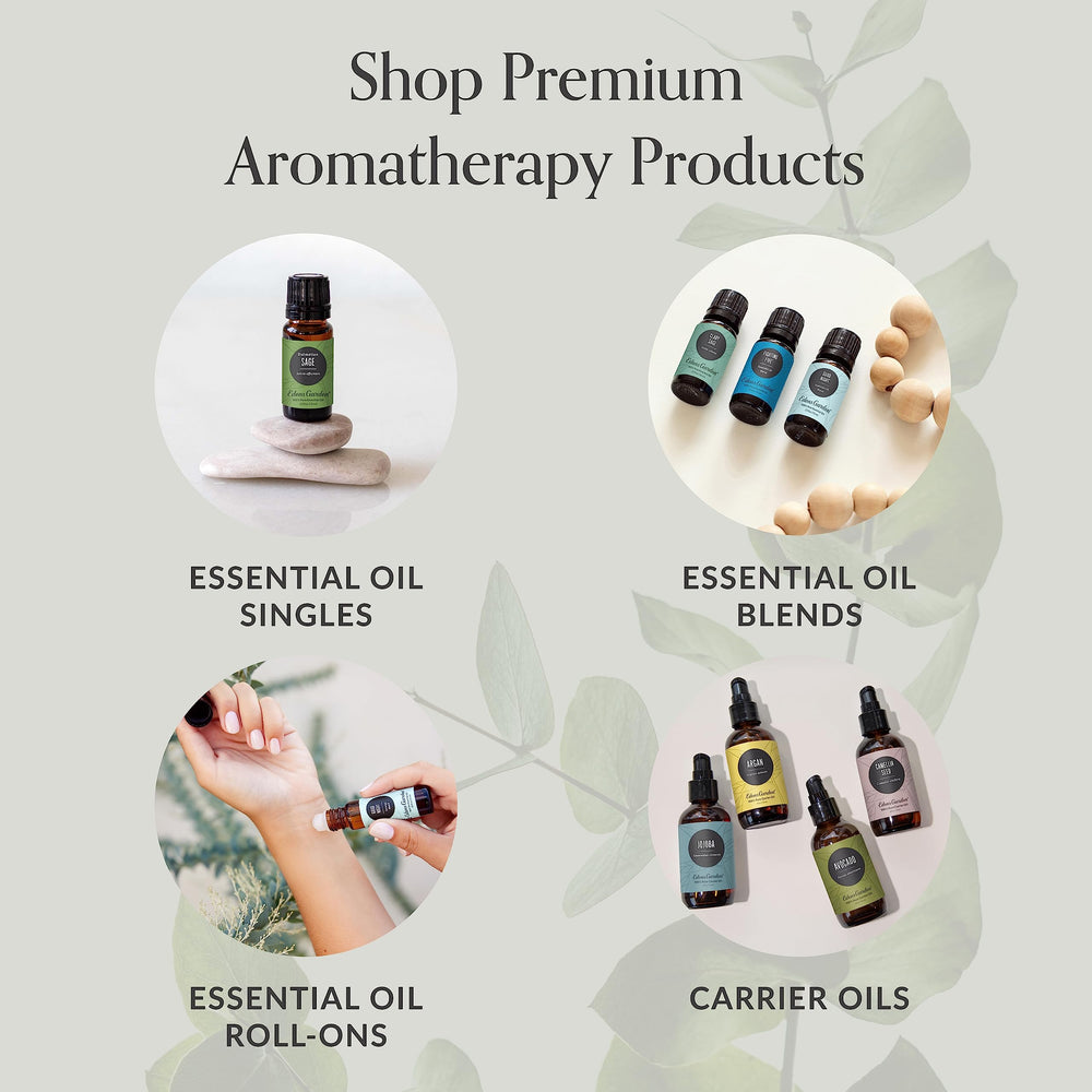 Ingredients card highlighting 100% pure essential oils