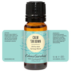 Compact 10 ml Calm 'Em Down bottle ready for travel