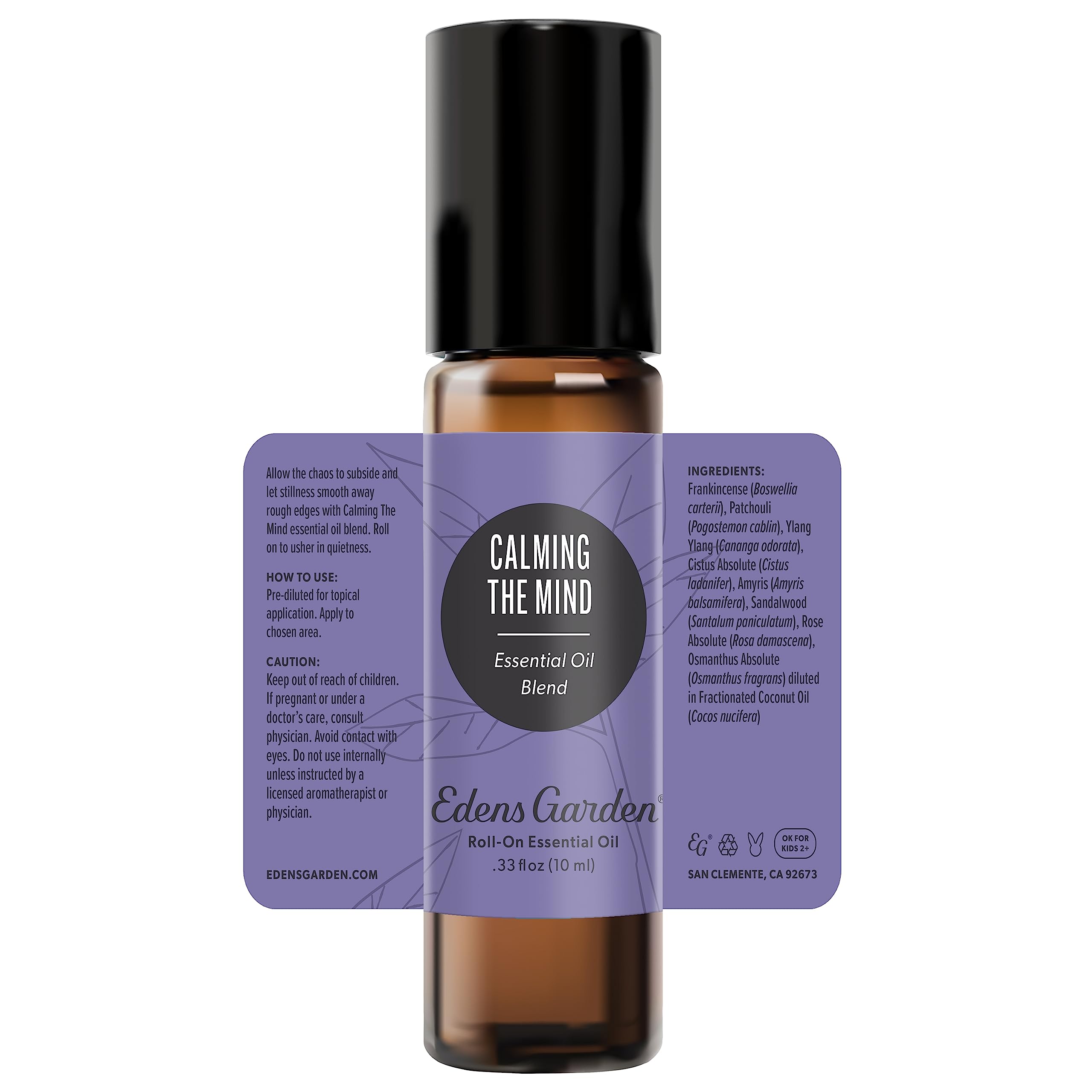 Calming The Mind roll-on ready for aromatherapy use