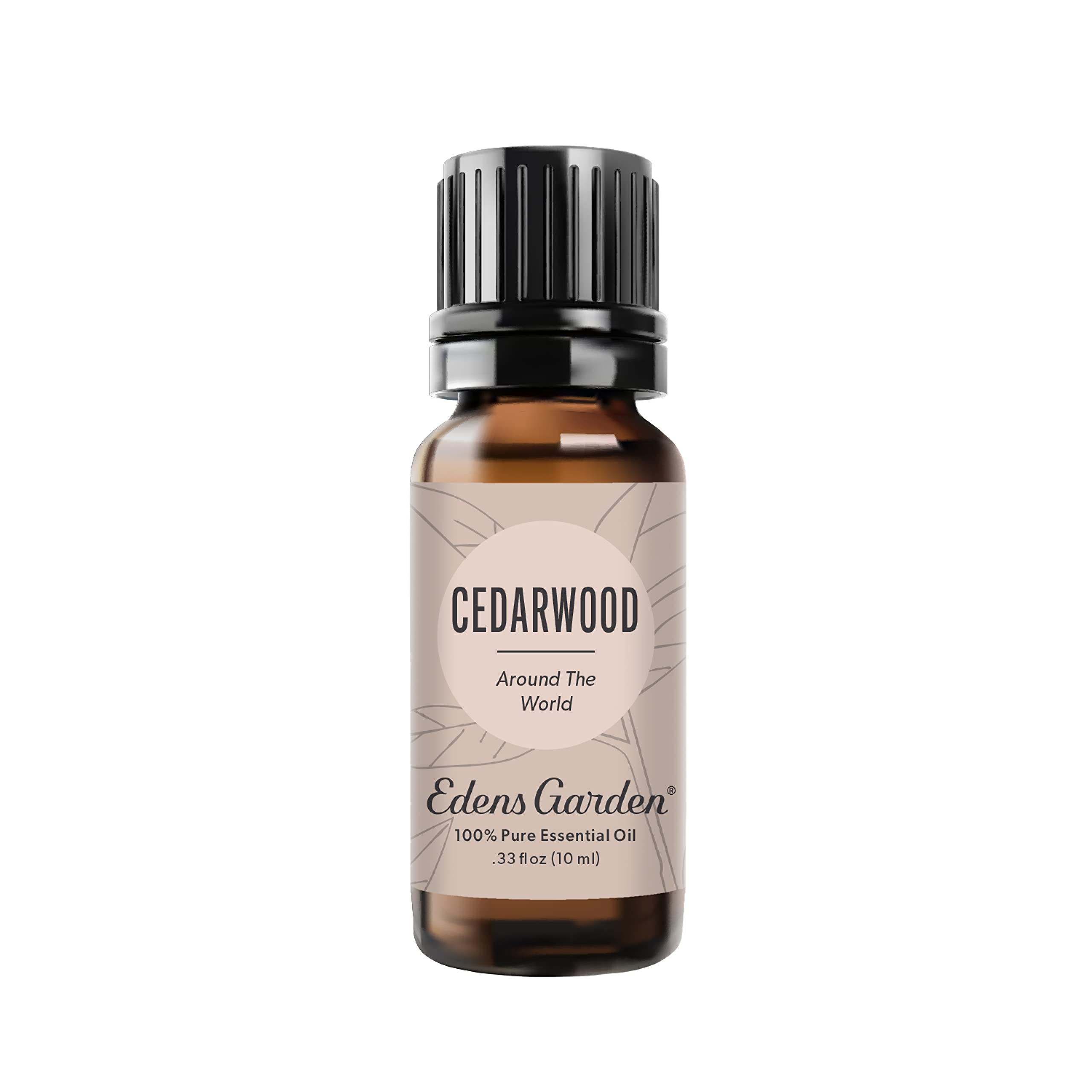 Edens Garden Cedarwood Around The World essential oil bottle with label