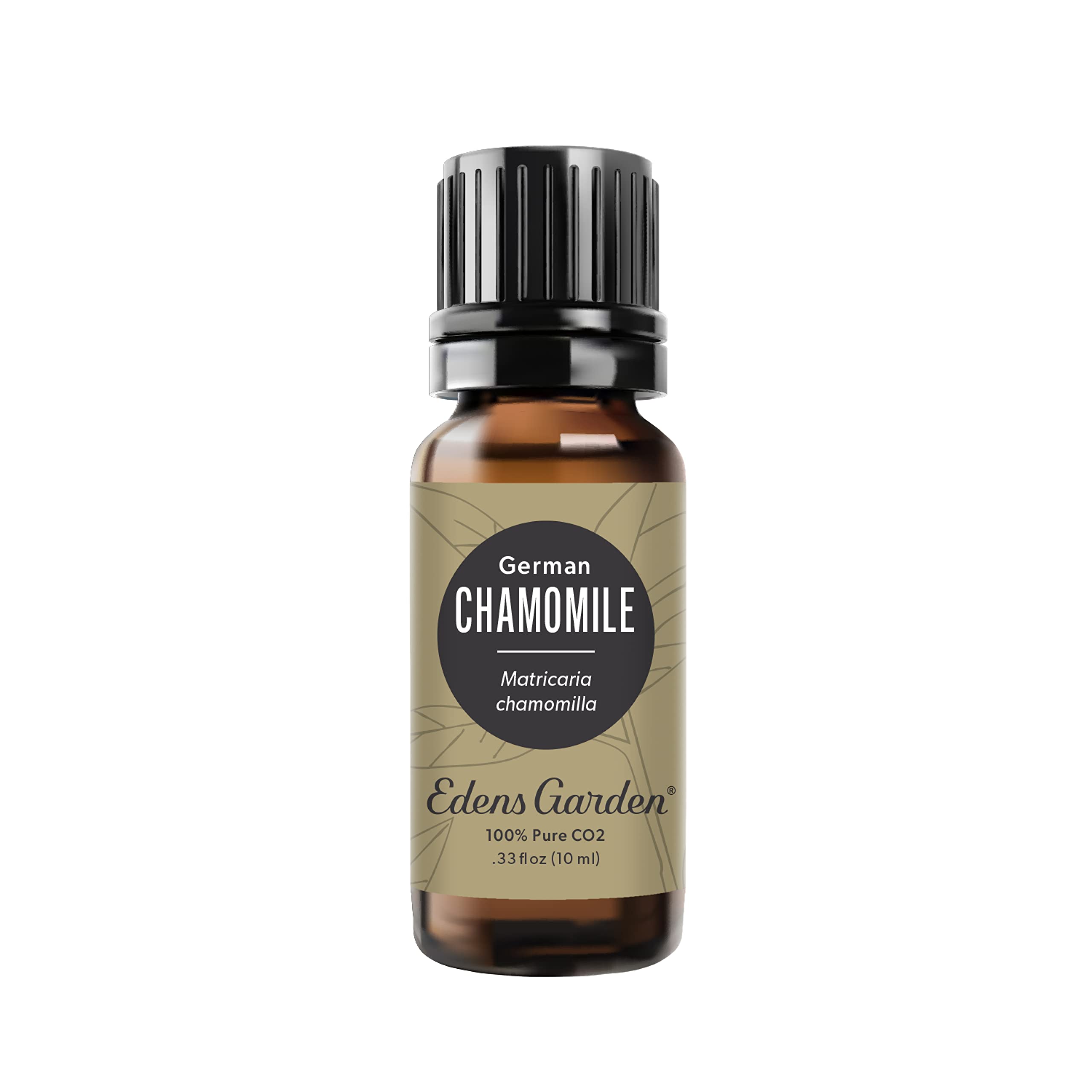 Front view of Edens Garden Chamomile CO2 essential oil bottle (10 ml).