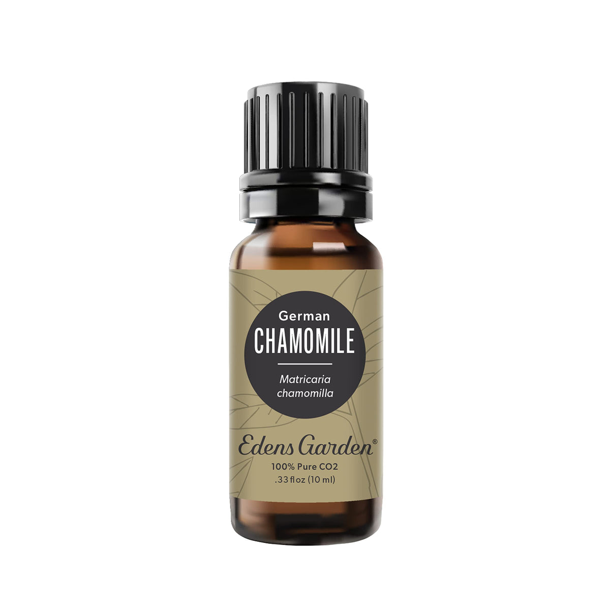 Front view of Edens Garden Chamomile CO2 essential oil bottle (10 ml).