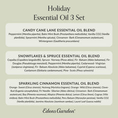 Edens Garden Christmas 3-pack essential oil bottle 9 – 10 ml