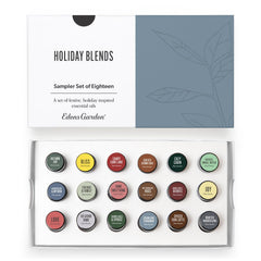 Edens Garden Christmas Essential Oils 18-Pack bottle lineup