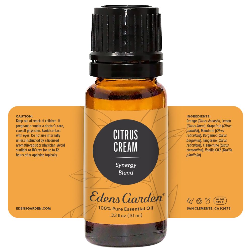 Edens Garden brand logo alongside Citrus Cream product information