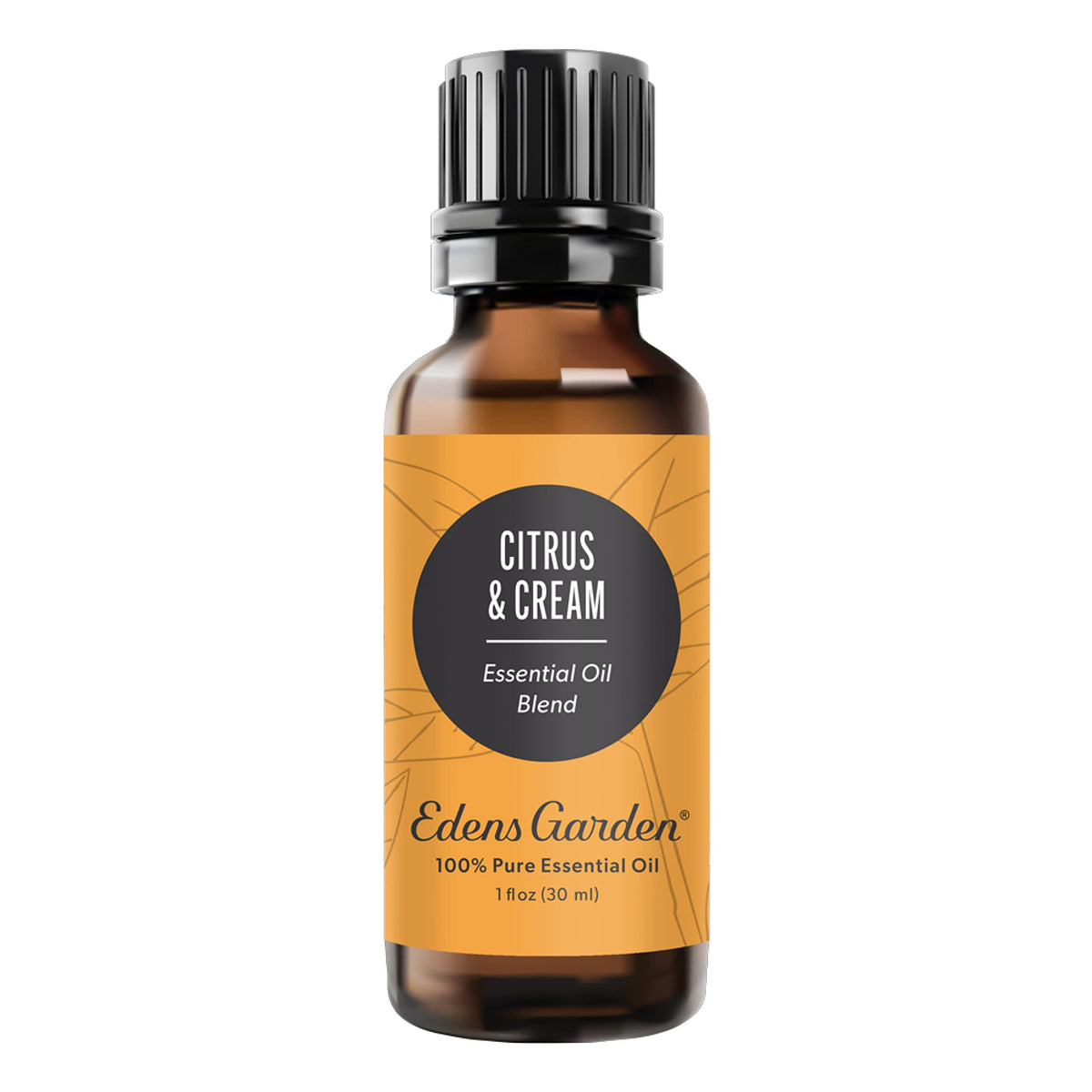 Front view of Edens Garden Citrus Cream Essential Oil Blend bottle, 30ml