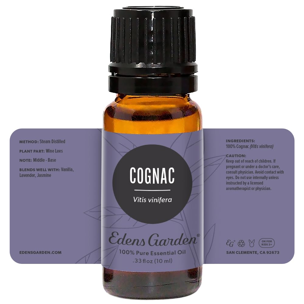 Edens Garden Cognac Essential Oil 10 ml packaging and bottle