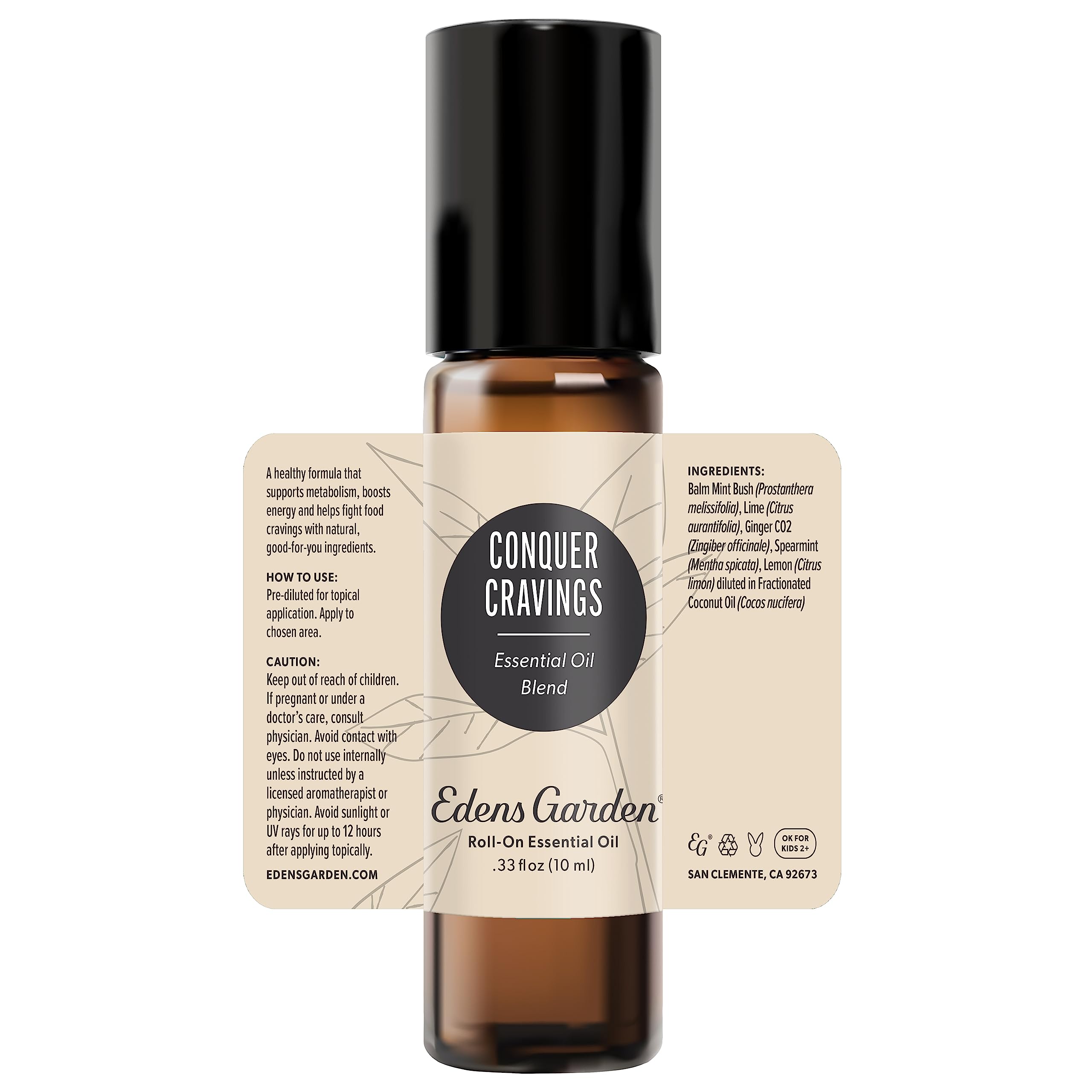 Eco-friendly packaging and labeling for Conquer Cravings