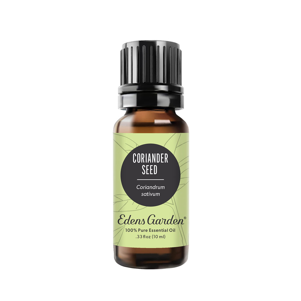 Front view of Edens Garden Coriander Seed Essential Oil 10 ml bottle