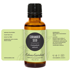 Product packaging for Edens Garden coriander seed essential oil