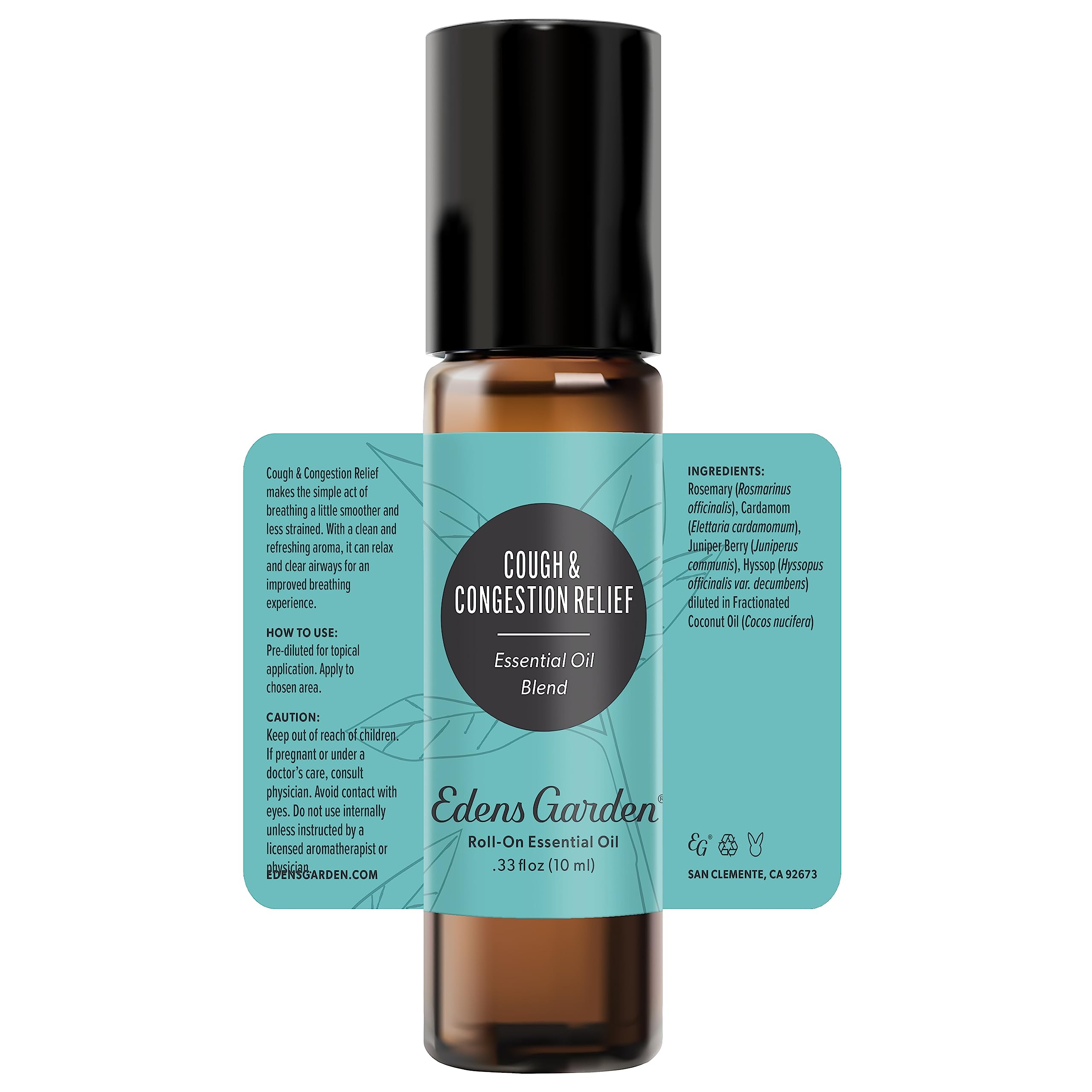 Product display featuring Edens Garden essential oil blends