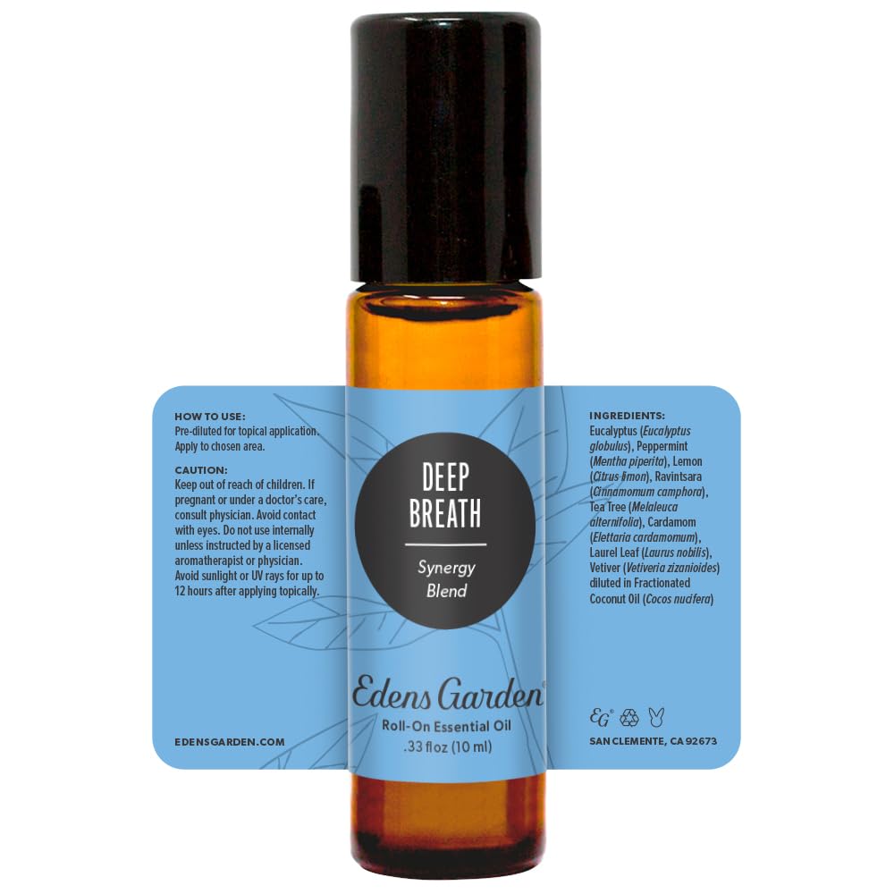 Aromatherapy roll-on for relaxation and focus