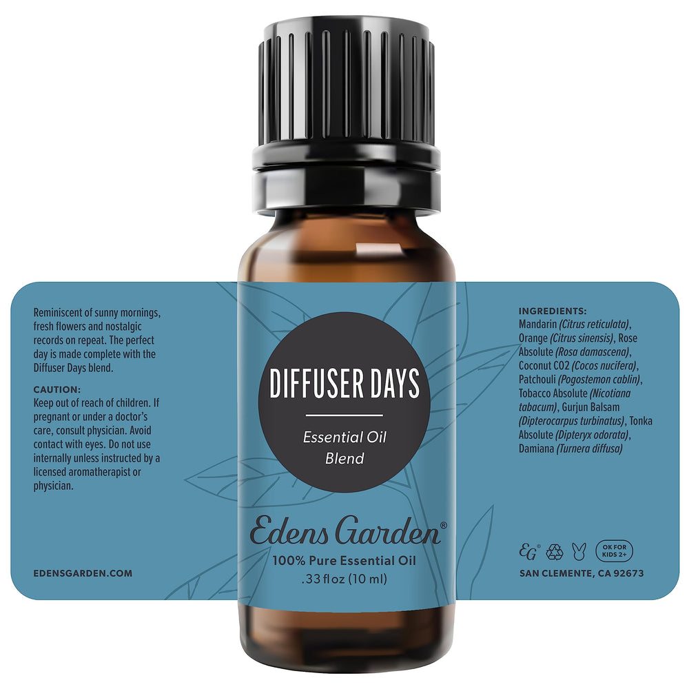 Assorted essential oils set including Diffuser Days