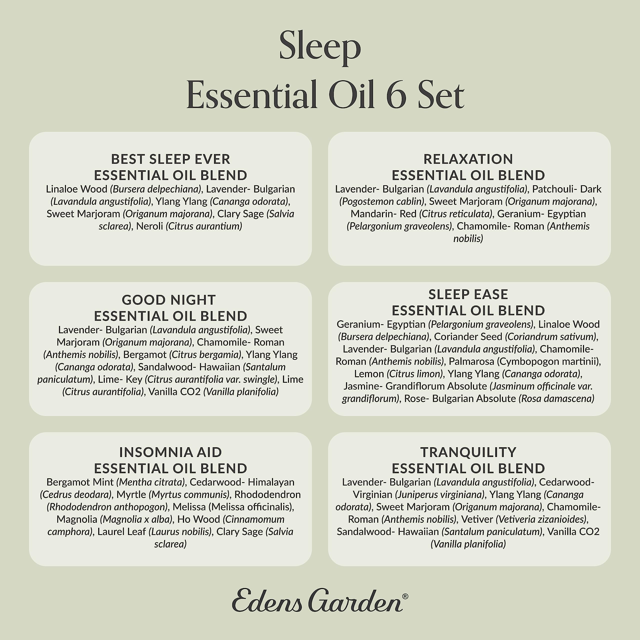 Diffuser use with Sleep Essential Oils 6-Set