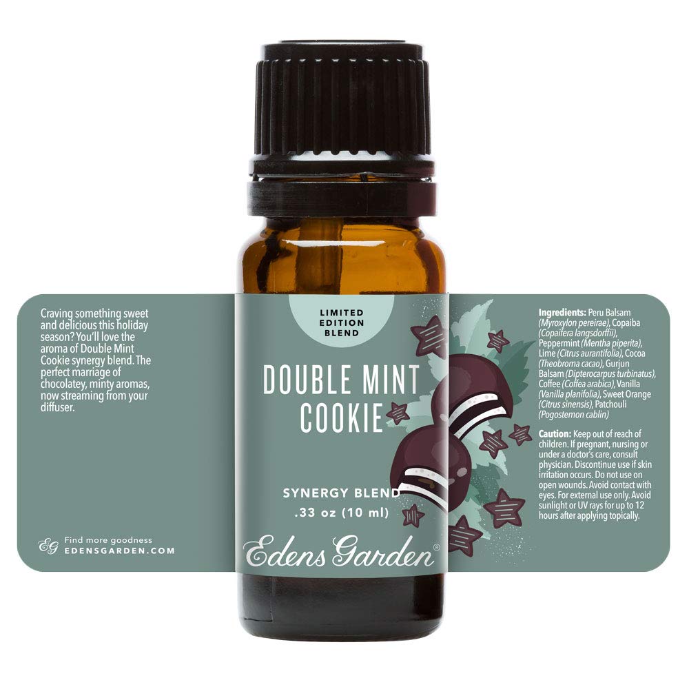 Edens Garden branding and labeling for Double Mint Cookie blend