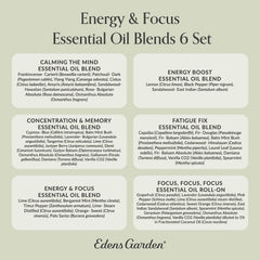 Packaging and presentation of Edens Garden Energy & Focus 6-set